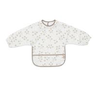 Jollein – Bavoir à manches longues Leafy Dreams – Imperméable, fermeture Velcro – Écru/Beige TU