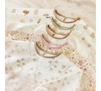 Jollein – Bavoir à manches longues Leafy Dreams – Imperméable, fermeture Velcro – Écru/Beige TU