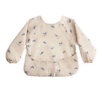 Mushie Long Sleeve Bib bavoir Whales 6-24m 1 pcs