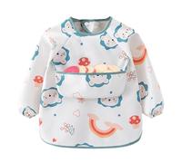 Bavoir À Manches Longues Pour Bébé De 6 À 36 Mois - Housse De Chemise D'alimentation Imperméable Et Réglable | Tablier De Sevrage Pour Tout-petits Pour Manger, Protection Contre Les Dégâts, Pour Garço