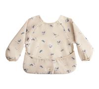 Mushie Long Sleeve Bib bavoir Whales 6-24m 1 pcs