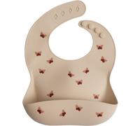 Bavoir à poche en silicone butterflies