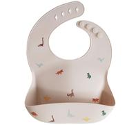 Bavoir à poche en silicone dinosaure
