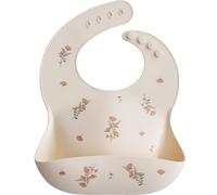 Bavoir à poche en silicone blanc cassé, rose, vert TU