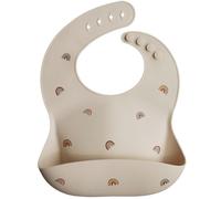 Bavoir à poche en silicone rainbows
