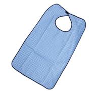 Bavoir Ab-235a Adulte à Carreaux Imperméable Double Couche PVC | Lavable en Machine, Facile à Essuyer, Absorbant, pour Personnes Alitées et Gestes Difficiles