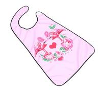 Bavoir Adulte 1 Pièce en Polyester, Design Réglable Pliable | Couche Imperméable Composite, Usage Repas à Domicile, Convient aux Adultes et Patients Victimes D'avc