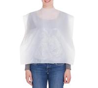 Bavoir Adulte Bavoirs Jetables 100 Unités Bavoir Jetables En Plastique Adultes Bavoir Adulte Imperméable Bavoir Adulte Majeur Bavoir Pour Personnes âgées Résidences Gériatriques, blanc, Taille Unique