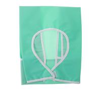 Bavoir Adulte Réutilisable Imperméable Grand Format avec Récupérateur | PVC Enduit, Lien de Cou Réglable, Retient Miettes et Liquides, Usage Repas à Domicile, Vert Clair