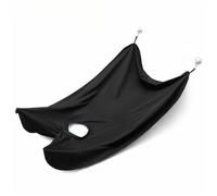 Bavoir Attrape-Barbe Avec Deux Ventouses,Miroir,Cape,Tablier,Rasage,Soins Propres,Étanche,Grill Floral -Noir