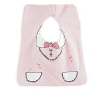 Bavoir avec attache scratch modèle mistinguette rose TU