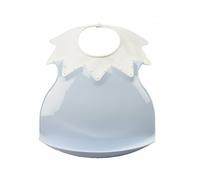 THERMOBABY Bavoir Arlequin - Pratique - Facile A Enfiler - Fabriqué En France - Fleur Bleue