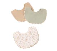 Bavoir Bandana Absorbant Pour Bébé Ensemble De 3 Pièces Serviette Baveuse Dentition Réglable Pour Les Nouveau-nés De 0 À 24 Mois