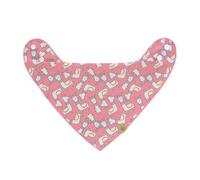 Bavoir Bandana Avec Col Bénitier Corail Orange