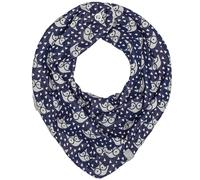 Bandana cache-cou réversible - ELI - Bleu Marine bleu TU