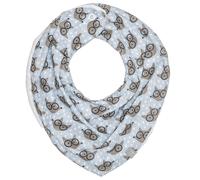 Bavoir bandana cache-cou réversible eli bleu TU