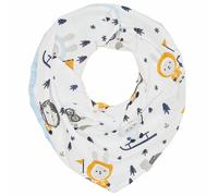 Bavoir bandana cache-cou réversible eskimo bleu TU