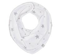 Bavoir bandana cache-cou réversible stella blanc / gris TU