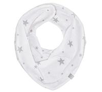 Bandana cache-cou réversible STELLA 20 x 25 cm Blanc / Gris