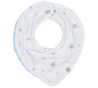 Bavoir bandana cache-cou réversible stella blanc / bleu TU