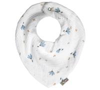 Bavoir bandana coton bleuet