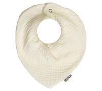 Sevira Kids - Bavoir bandana gaze de coton Jeanne - Écru - Dès la naissance Naissance beige TU