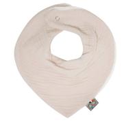 Bavoir bandana gaze de coton jeanne beige TU