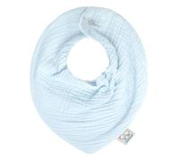 Bavoir bandana gaze de coton, Jeanne Bleu Dès la naissance bleu TU
