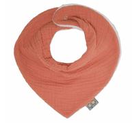Bavoir bandana gaze de coton jeanne terracotta TU