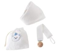 Bavoir Bandana Polyvalent Pour Bébé Avec Attache-sucette Tissu Doux Pour Bave Alimentation Essentielle Pour 0 À 24 Mois De Rangement Portable Pour Accessoires Pour Bébé