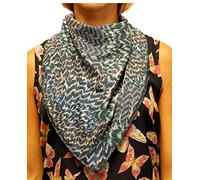 Bavoir bandana pour adulte - 4 tailles disponibles (plumes de paon) (taille 1)
