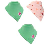 Bavoir bandana super absorbant pour bébés et tout-petits - Coton épais - 2 paires de boutons-pression réglables (lot de 3) - Design élégant et uni