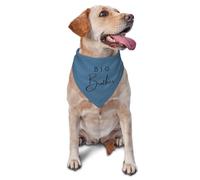 Bavoir Bandana Triangulaire Chiens 30X70Cm Annonce De Grossesse De Big Brother (Vert Émeraude) Serviettes Triangle pour Animaux Lavable Bandana Chien Chats pour Animal De Compagnie