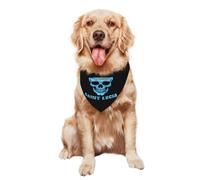 Bavoir Bandana Triangulaire Chiens 30X70Cm Drapeau Vintage De Sainte-Lucie avec Crâne Et Drapeau De Sainte-Lucie Serviettes Triangle pour Animaux Lavable Chiens Bandana Foulards