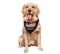 Bavoir Bandana Triangulaire Chiens 30X70Cm Drapeaux Libériens Vintage Chiens Bandana Foulards Lavable Serviettes Triangle pour Animaux pour Animal De Compagnie Petite, Moyenne Et Grande Taille
