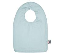 Bavoir bébé en lin vert de gris dès la