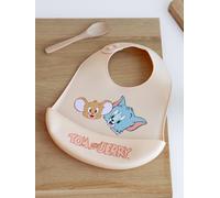Bavoir bébé en silicone Tom et Jerry Looney Tunes beige TU