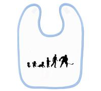 Bavoir bébé imprimé bébé évolution hockey Bleu