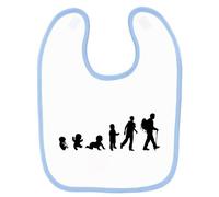 Bavoir Bébé Imprimé Bébé Évolution Randonnée Bleu Bleu