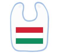Bavoir Bébé Imprimé Drapeau Hongrie Bleu Bleu