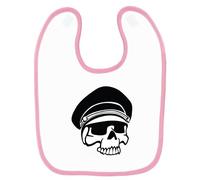 Bavoir Bébé Imprimé Skull Caporal 2 Rose Rose