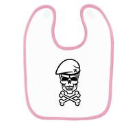 Bavoir Bébé Imprimé Skull Caporal Rose Rose