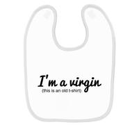 Bavoir Bébé Imprimé Virgin Blanc Blanc