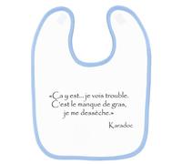 Bavoir Bébé Kaamelott Karadoc Manque De Gras 2 Bleu Bleu