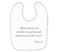 Bavoir Bébé Kaamelott Mémoire Perceval Blanc Blanc