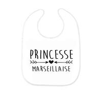 Bavoir bébé princesse marseillaise ref 177
