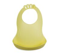 Bavoir Bibou Avec Récupérateur Jaune Citron TU