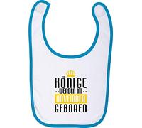 Bavoir de bébé könige de Novembre Geboren, bleu clair