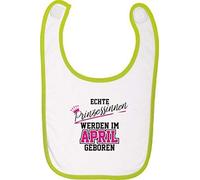 Bavoir de bébé le meilleur vrai Princesses PEUVENT EN AVRIL né - citron vert, One Size