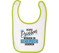 Bavoir de bébé vrai prince de Décembre geboren - citron vert, One Size